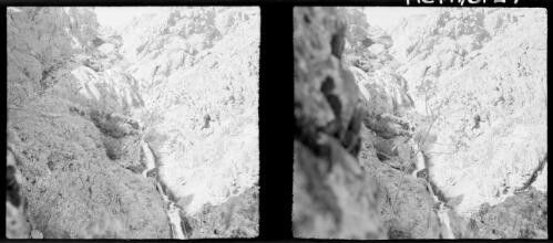 [Waterfall in mountains] [picture] : [Iran, World War II] / [Frank Hurley]