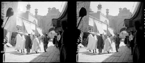 Scenes, Shrine Shah Abdul Azini [?] in village of Rey near Teheran [a street leading to the Shrine] [picture] : [Iran, World War II] / [Frank Hurley]