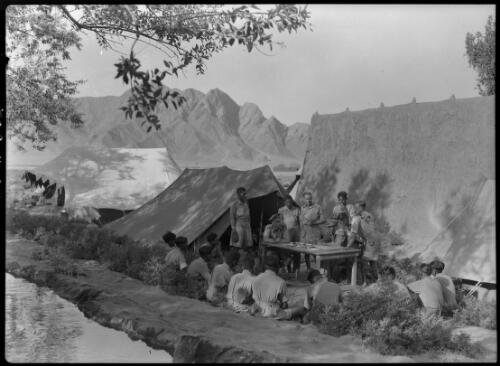 Locust Camp [picture] : [Iran, World War II] / [Frank Hurley]
