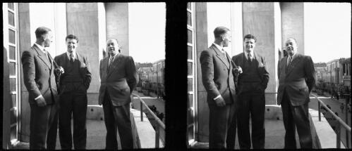 Friends in Teheran, Mr Saegas & Mr Jacobsen [3, World War II] [picture] : [Iran] / [Frank Hurley]