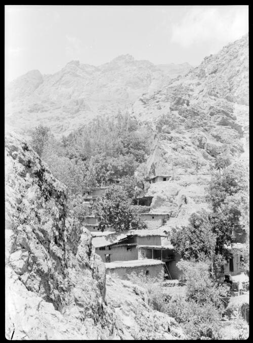 Village in the Alborz Mts [Mountains] near Teheran [Tehran] [picture] : [Iran, World War II] / [Frank Hurley]