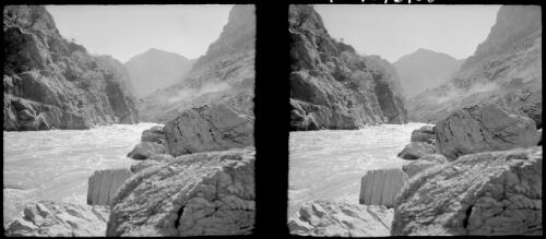 Glimpse in the gorge of the Karun River [picture] : [Iran, World War II] / [Frank Hurley]