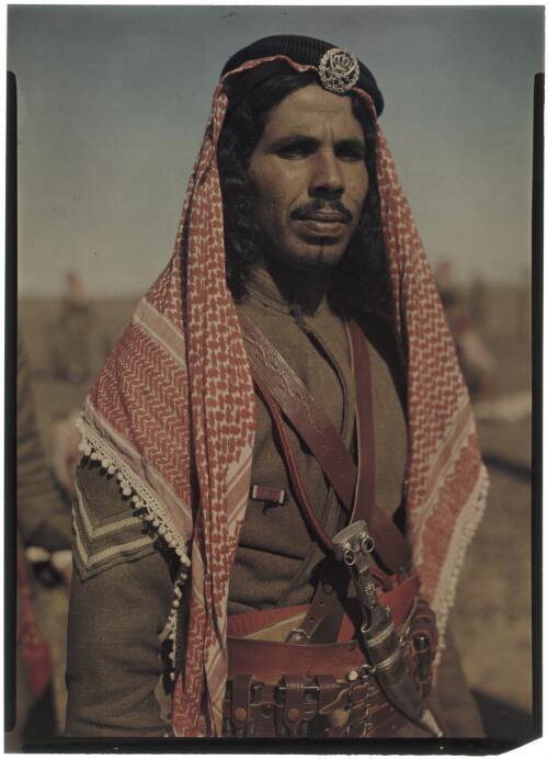 Portrait of an Arab Legion soldier, Iran, ca. 1943 [picture] / [Frank Hurley]