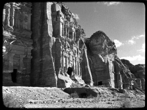 Petra [group of tomb facades ca. 1940-1946] [picture] : [Petra Valley, Jordan] / [Frank Hurley]