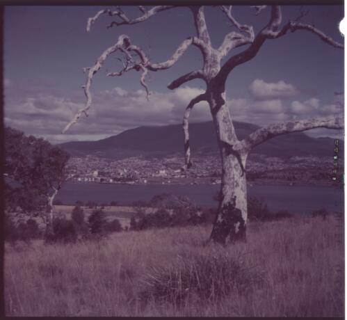 [Hobart with Mount Wellington in the background, Tasmania, 4] [transparency] / [Frank Hurley]