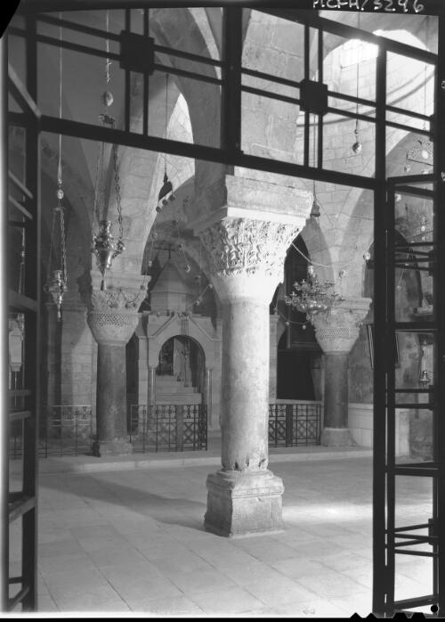 The Chapel of St Helena & grotto of the finding of the crosses in the basement of the Holy Sepulchre [The Church of the Holy Sepulchre, Jerusalem, ca. 1942] [picture] / [Frank Hurley]