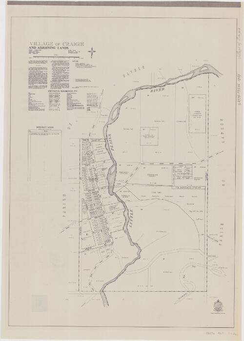 Village of Craigie and adjoining lands [cartographic material] : Parishes - Hayden & Lawson, County - Wellesley, Land District - Bomballa, Shire - Bibbenluke / printed and published by Dept. of Lands