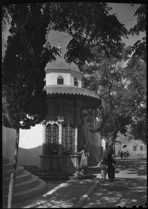Fountain in Acre [picture] / [Frank Hurley]