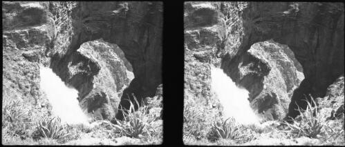 Waterfall Hajir Lebanons [picture] : [Lebanon, World War II] / [Frank Hurley]