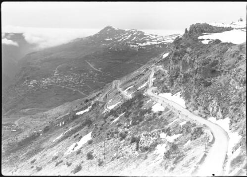 The Roadway up to the Cedars Lebanons [picture] : [Lebanon, World War II] / [Frank Hurley]