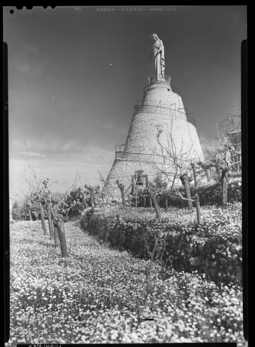 Exterior, Lady of Lebanons [Jounieh, 21km north of Beirut] [picture] : [Lebanon, World War II] / [Frank Hurley]