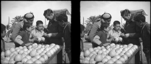 Orange seller, Jemin [ [picture] : [Lebanon, World War II] / [Frank Hurley]