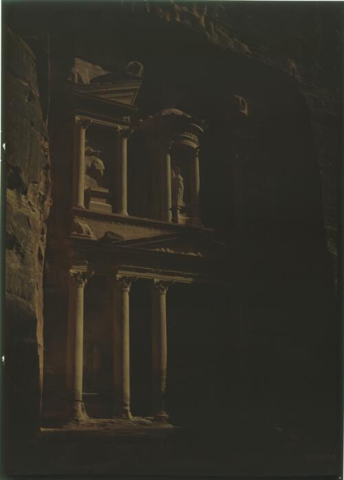 Treasury (Al-Khazneh), Petra [picture] : [Jordan, World War II] / [Frank Hurley]