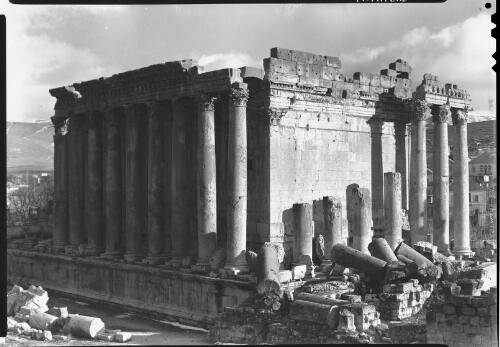 Temple Baalbek Baalbek Syria [general view of exterior] [picture] : [Lebanon, World War II] / [Frank Hurley]