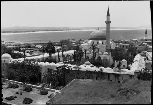 [Acre Mosque, the sea behind it, a grassy area in the foreground] [picture] : [World War II] / [Frank Hurley]