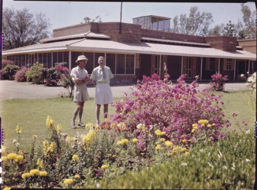 In a desert garden [1] [picture] : [Sudan, 1940's] / [Frank Hurley]