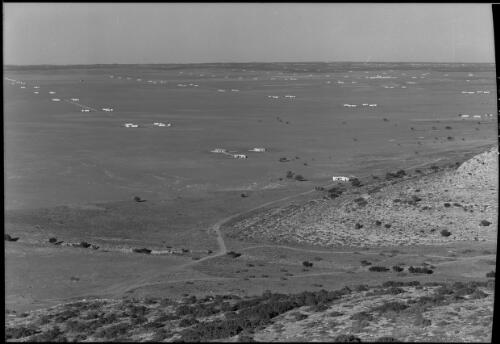 The Plain of Barce (pronounced Bartsche) Cyrenaica showing the Italian colonization scheme [ca. 1940-1946] [picture] : [Barqah, Libya] / [Frank Hurley]