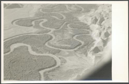 [Aerial view of unidentified river from sequence of Cineframes from the film The Holy Land, 2] [picture] / [Frank Hurley]