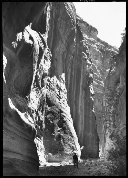 The Siq [2] [picture] : [Petra Valley, Jordan] / [Frank Hurley]