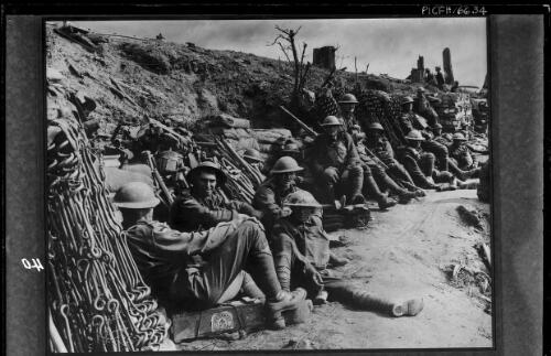 [Australian troops resting during a well-earned respite during World War I] [picture] / [Frank Hurley]