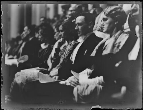 Audience members at the concert of Miss Elsa Corry, Town Hall, Sydney, 13 April 1934, 1 [picture]