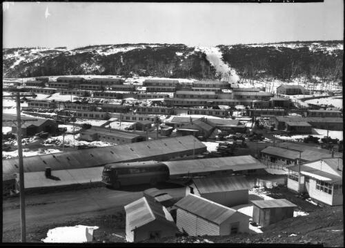 Settlement township, Cabramurra [picture] : [Snowy Mountains Hydro-Electric Scheme, New South Wales] / [Frank Hurley]