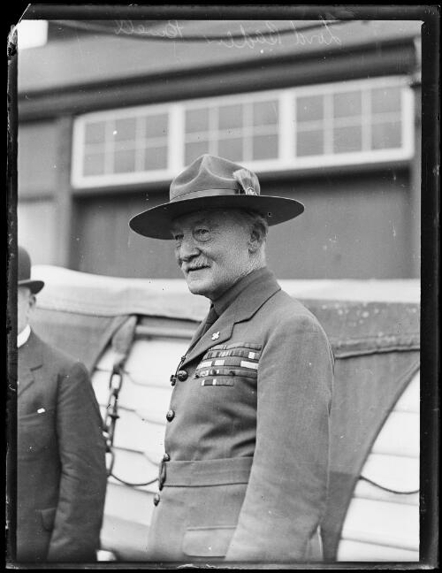 Lord Baden-Powell wearing a scout uniform, Sydney, New South Wales, March 1931 [picture]