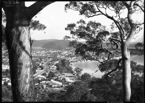 Woy Woy from Blackwood Mountain [picture] : [Central Coast, New South Wales] / [Frank Hurley]
