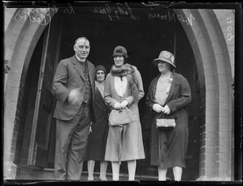 Lady Game with Reverend and Mrs Morris at St Michael's Church, New South Wales, ca. 1930s [picture]
