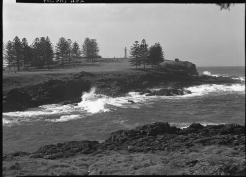 Looking across to the Blowhole & Lighthouse Reserve, Kiama [New South Wales] [picture] / [Frank Hurley]