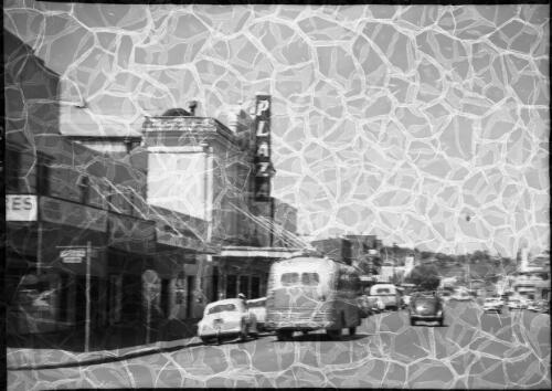 Baylis Street Wagga [plaza in middleground] [picture] : [Wagga Wagga, South New South Wales] / [Frank Hurley]