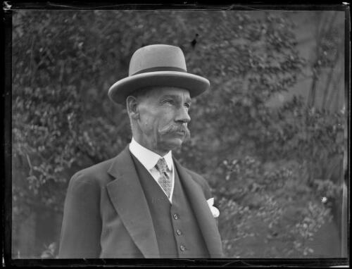 Politician James Newton Haxton Hume Cook at Parliament House, New South Wales, ca. 1930s [picture]