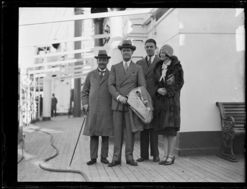 Mr Thomas Rainsford Bavin with two men and woman, New South Wales, ca.1930s [picture]