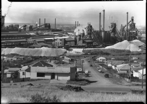 Section Aust. Iron & Steel Port Kembla [2] [picture] : [South Coast, New South Wales] / [Frank Hurley]