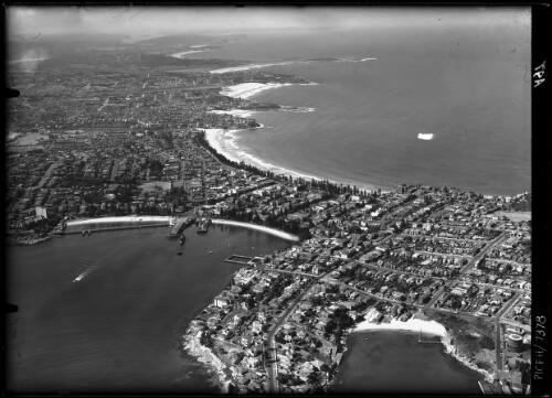 Manly and beaches up to Collaroy High Street, New South Wales [picture] / [Frank Hurley]