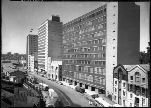 Circular Quay bldgs [i.e. buildings], [Sydney, New South Wales, 1] [picture] / [Frank Hurley]