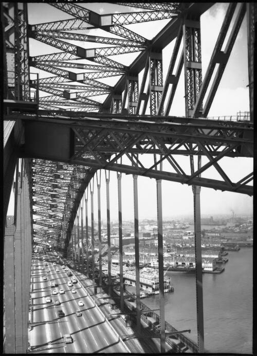 Harbour bridge section [Sydney, New South Wales, 1] [picture] / [Frank Hurley]