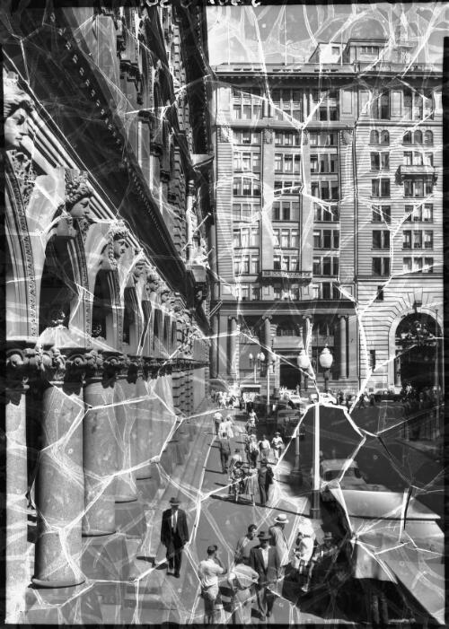 Martin Place, from scaffolding, Sydney [picture] / [Frank Hurley]