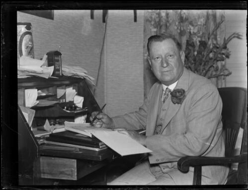 Mr T.C. Trautwein in his office, New South Wales, ca. 1930s [picture]