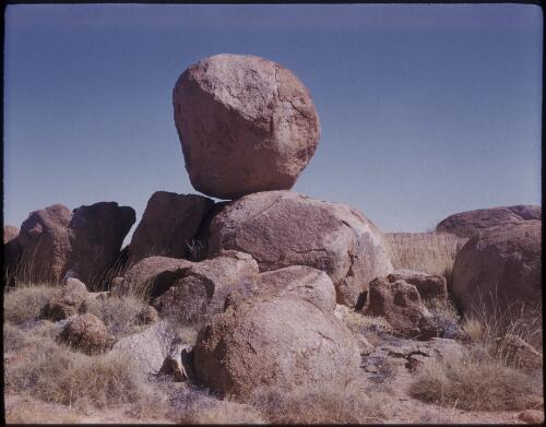 [Devils Marbles, Northern Territory, 2] [transparency] / [Frank Hurley]