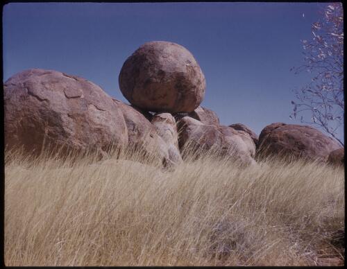 [Devils Marbles, Northern Territory, 3] [transparency] / [Frank Hurley]
