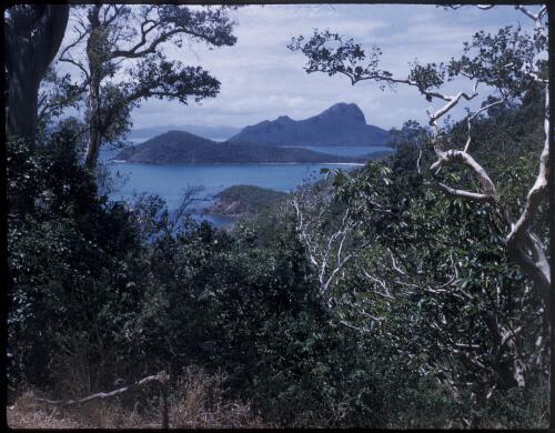 [View of the Whitsundays, Queensland from Lindeman Island, 3] [transparency] / [Frank Hurley]