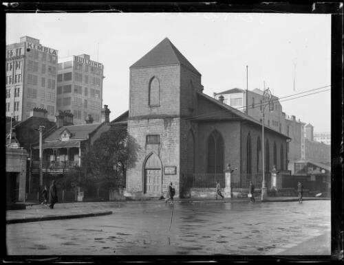 Scots Church with the Kembla buildings in the background, Sydney, 4 June 1926, 2 [picture]