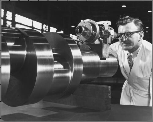 Quality control at Vickers-Ruwolt, Burnley, Melbourne, 1960 [picture] / Wolfgang Sievers