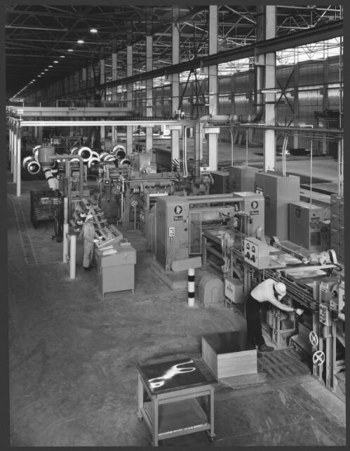 Aluminium sheet production at Alcoa, Point Henry, Victoria, 1967 [1] [picture] / Wolfgang Sievers