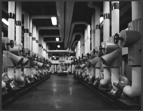 Boiler room at AMP, St. James, Melbourne, architects Bates, Smart and McCutcheon, 1970 [picture] / Wolfgang Sievers