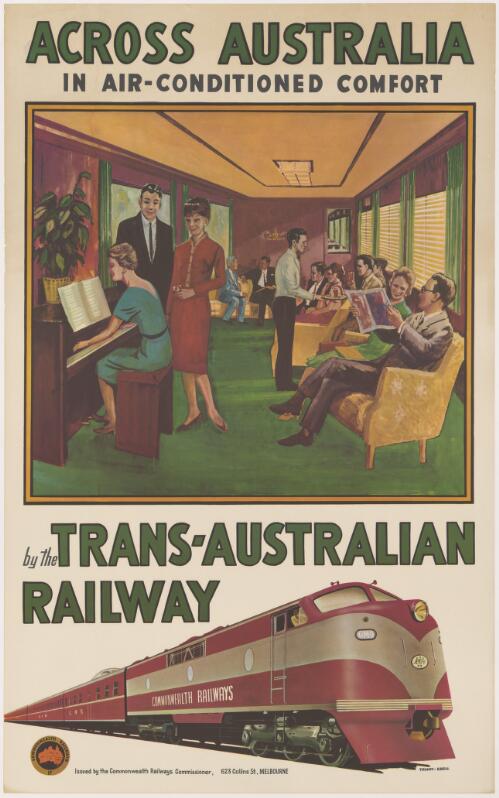 Across Australia in air-conditioned comfort by the Trans-Australian Railway / Trompf, Ebeli