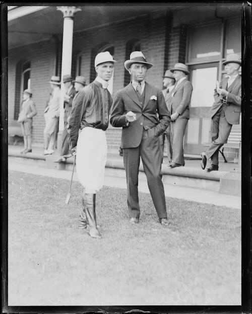 Mr Mick Polson and jockey Mr Pike, New South Wales, ca. 1930 [picture]