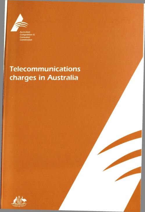 Telecommunications charges in Australia 1995-99 / Australian Competition & Consumer Commission