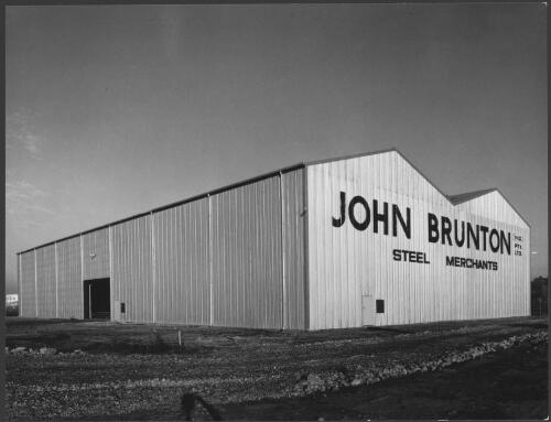 Exterior of John Brunton steel merchants, Melbourne, Victoria, 1 [picture] / Wolfgang Sievers